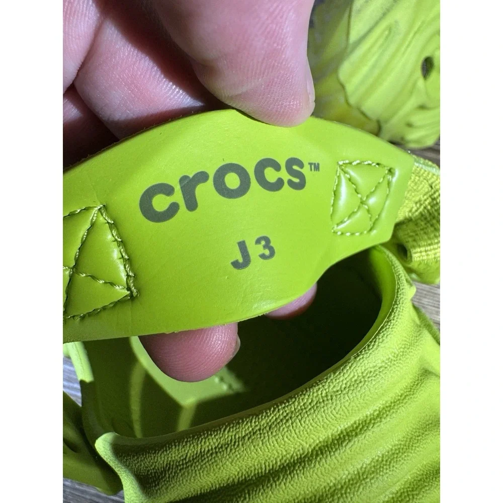 Crocs Pollex Clog by Salehe Bembury Crocodile Green Juniors Kids Size J3